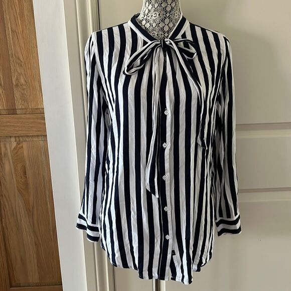 Rails large collette navy and white striped sailor blouse - Picture 4 of 13